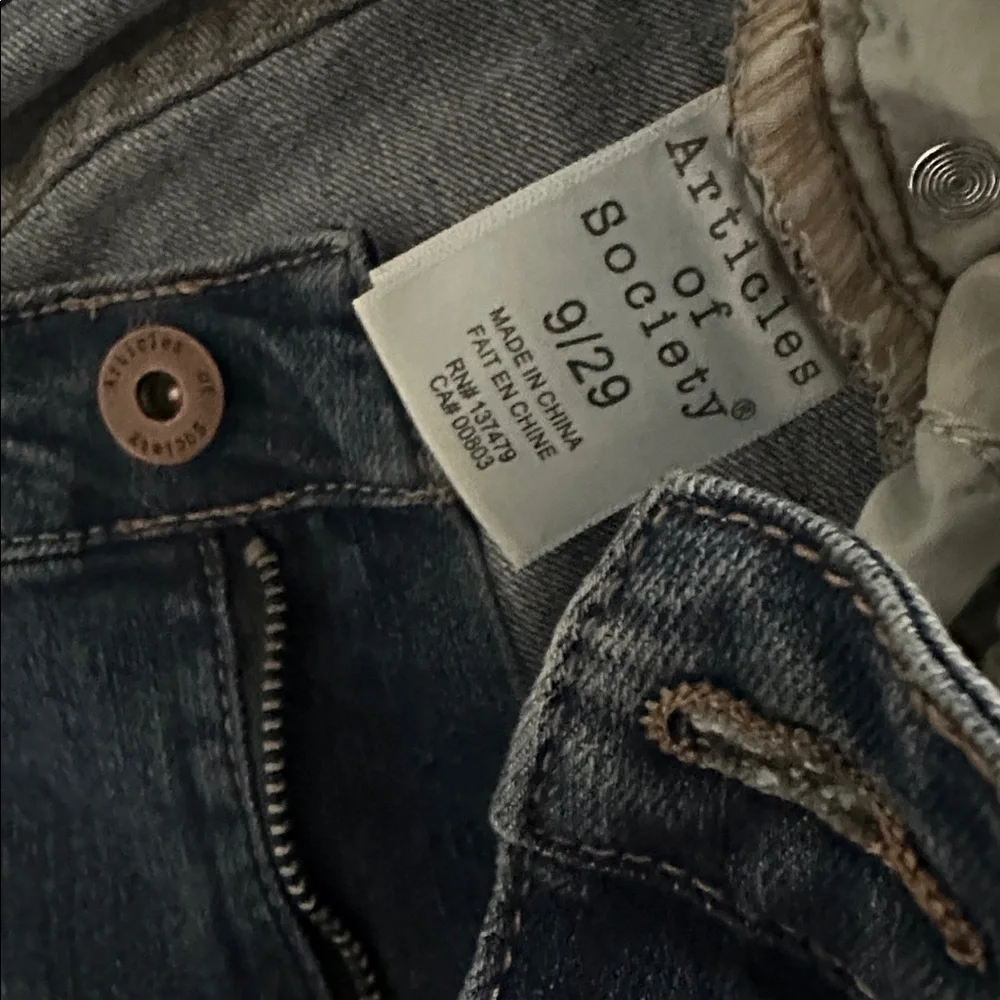 Articles Of Society Dark Blue Flare Jeans - Picture 4 of 5